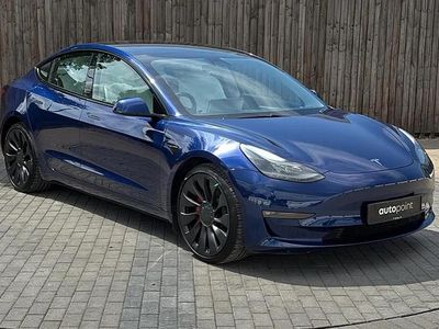 Used Tesla Model 3 Performance 461 kW (627 HP) 2021 Blue Sedan