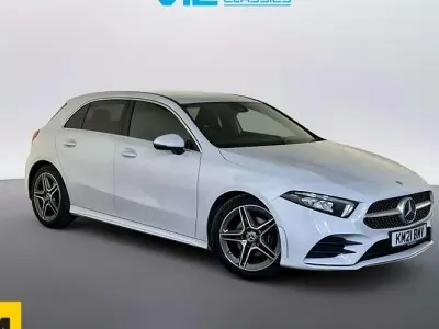 Used Mercedes A200 AMG line 150 HP (110 kW) 2020 White Hatchback