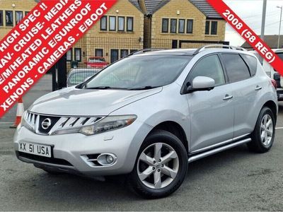 used Nissan Murano 3.5 V6 (256 PS) CVT AUTO 4WD 5DR + NAV + PANORAMIC ROOF + E/M/HEATED LEATHERS + BOSE + CRUISE + KEYL