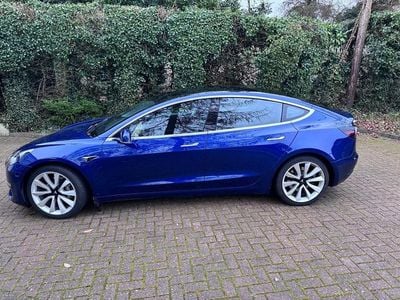 Used Tesla Model 3 Long Range AWD 366 kW (498 HP) 2020 Blue Sedan