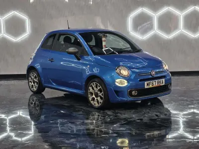 Used Fiat 500 S 69 HP (50 kW) 2017 Blue Hatchback