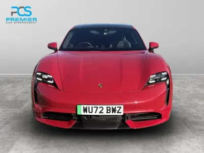Used Porsche Taycan Performance Package 500 kW (680 HP) 2022 Red Sedan