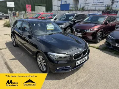Used BMW 120 Sport Line 2018 Black Hatchback