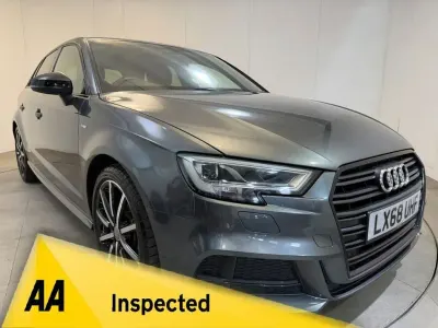 Used Audi A3 Sportback Black Edition 150 HP (110 kW) 2018 Grey Hatchback