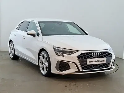 Used Audi A3 S-Line 110 HP (80 kW) 2022 White Sedan