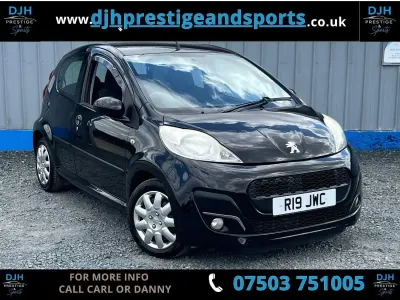 Used Peugeot 107 Active 68 HP (50 kW) 2013 Black Hatchback