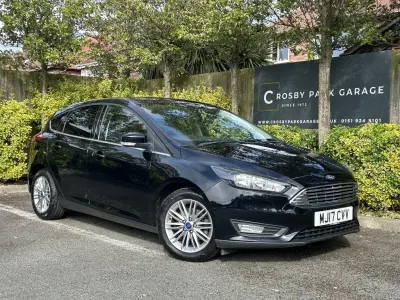 Used Ford Focus Zetec 100 HP (73 kW) 2017 Black Hatchback