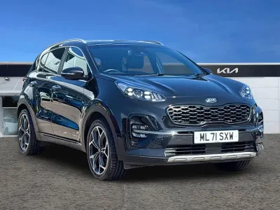Begagnad Kia Sportage GT-Line S 136 HK (100 kW) 2021 Svart SUV