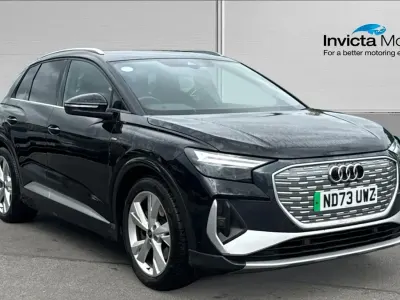 Used Audi Q4 e-tron S-Line 150 kW (204 HP) 2023 Mythos black metallic SUV