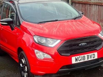 Red Used 2018 Ford Ecosport ST-Line SUV | £11,999 (Fair price)
