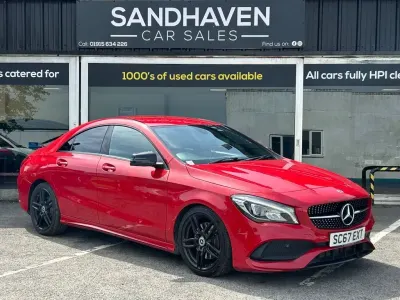 Used Mercedes CLA220 AMG line 177 HP (130 kW) 2018 Red Sedan