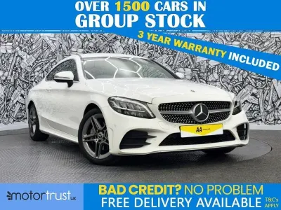 Usado Mercedes C200 AMG line 198 HP (145 kW) 2019 Branco Coupé
