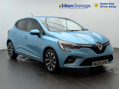 Begagnad Renault Clio V Iconic 2020 Blå Halvkombi