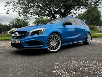 Used Mercedes A45 AMG AMG 360 HP (264 kW) 2015 Blue Hatchback