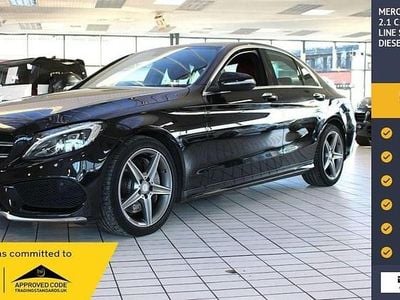Black Used 2015 Mercedes C250 AMG line Sedan | £11,590 (Fair price)