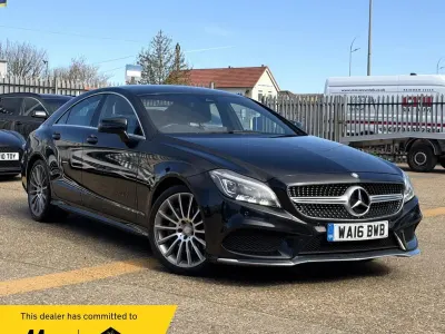Used Mercedes CLS350 AMG line 258 HP (189 kW) 2016 Black Coupe