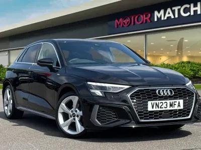 Used Audi A3 Sportback S-Line 110 HP (80 kW) 2023 Black Hatchback