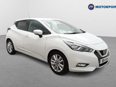 White Used 2020 Nissan Micra Acenta Hatchback | £9,649 (Fair price)