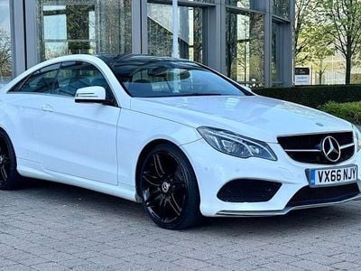 Used Mercedes E220 AMG line 177 HP (130 kW) 2016 White Coupe