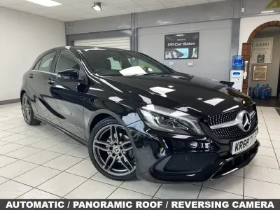 Used Mercedes A200 AMG line 2018 Black Hatchback