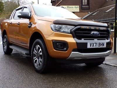 used Ford Ranger 2.0 TDCi ECOBLUE-WILDTRAK-Double cab -Auto-9500 MILES-ELECTRIC ROLLER SHUTT 4dr