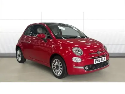 Used Fiat 500 Lounge 69 HP (50 kW) 2018 Red Hatchback