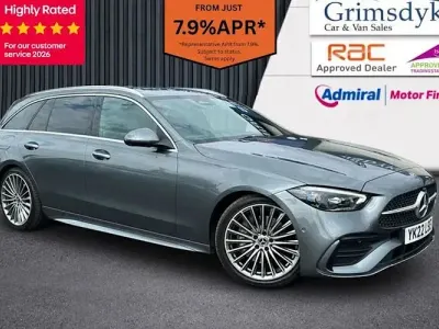 Used Mercedes C200 AMG line 204 HP (150 kW) 2022 Grey Estate