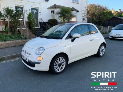 Used Fiat 500 Lounge 69 HP (50 kW) 2014 White Hatchback