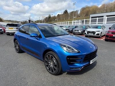 Used Porsche Macan Turbo Performance Package 440 HP (323 kW) 2018 Blue SUV