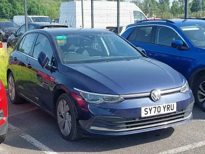Begagnad VW Golf VII Style 150 HK (110 kW) 2021 Blå Halvkombi