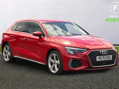 Begagnad Audi A3 e-tron S-Line 2021 Röd Halvkombi