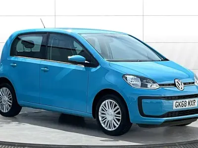 Begagnad VW up! move up! 60 HK (44 kW) 2018 Blå Halvkombi