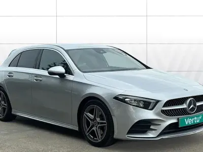 Used Mercedes A180 AMG line 136 HP (100 kW) 2019 Silver Hatchback
