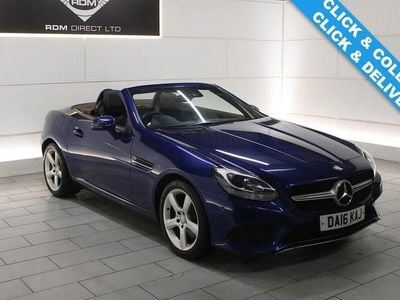 Used Mercedes SLC200 184 HP (135 kW) 2016 Blue Cabriolet