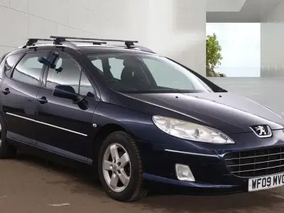Used Peugeot 407 110 HP (80 kW) 2009 Blue Estate
