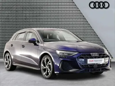 Used Audi A3 S-Line 113 HP (83 kW) 2025 Blue Hatchback