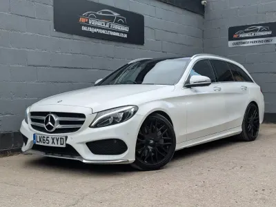 Used Mercedes C250 AMG Line Premium Plus 204 HP (150 kW) 2015 White Estate