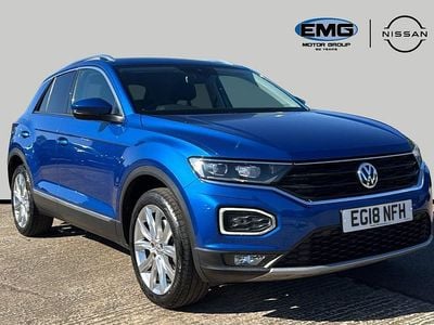 Used VW T-Roc SEL 150 HP (110 kW) 2018 Blue SUV
