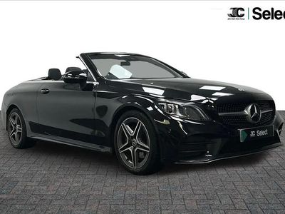 Used Mercedes C220 AMG line 191 HP (140 kW) 2022 Black Cabriolet