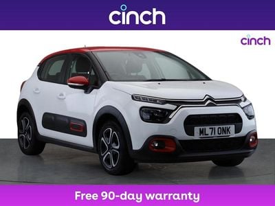 White Used 2021 Citroën C3 PureTech Hatchback | £9,619 (Fair price)