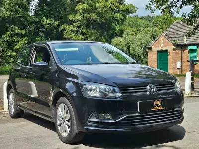 Used VW Polo SE 75 HP (55 kW) 2015 Black Hatchback