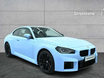 Begagnad BMW M2 Comfort Edition 454 HK (333 kW) 2023 Blå Sportkupé