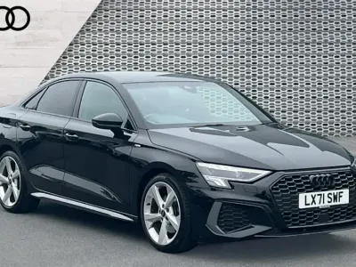 Used Audi A3 S-Line 150 HP (110 kW) 2021 Black Sedan