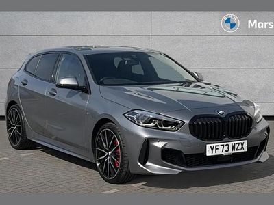 Used BMW 128 Comfort Edition 265 HP (194 kW) 2023 Skyscraper grey metallic Hatchback