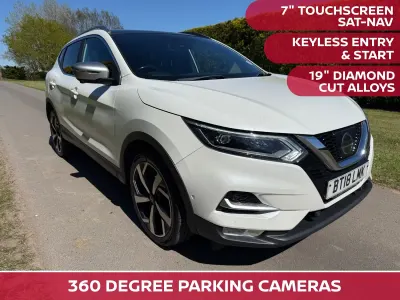 Used Nissan Qashqai Tekna+ 115 HP (84 kW) 2018 White SUV