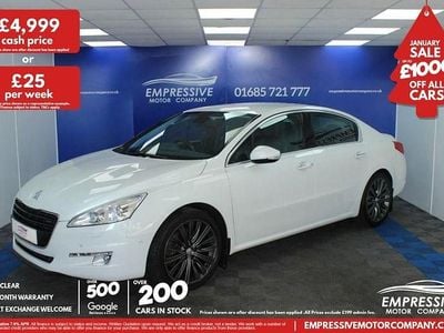 White Used 2014 Peugeot 508 GT Sedan | £4,999 (Fair price)
