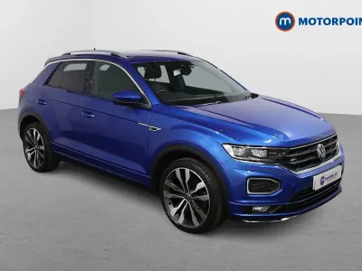 Begagnad VW T-Roc R-line 150 HK (110 kW) 2021 Blå SUV
