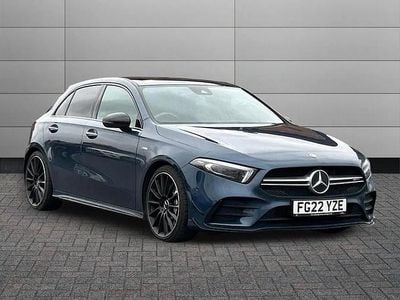 Used Mercedes A35 AMG Premium Plus 306 HP (225 kW) 2022 Blue Hatchback
