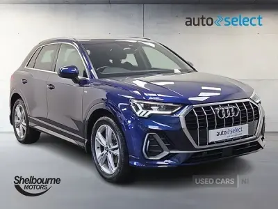 Begagnad Audi Q3 S-Line 150 HK (110 kW) 2021 Blå SUV