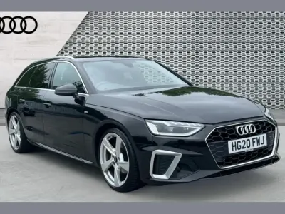 Used Audi A4 S-Line 163 HP (119 kW) 2020 Black Estate